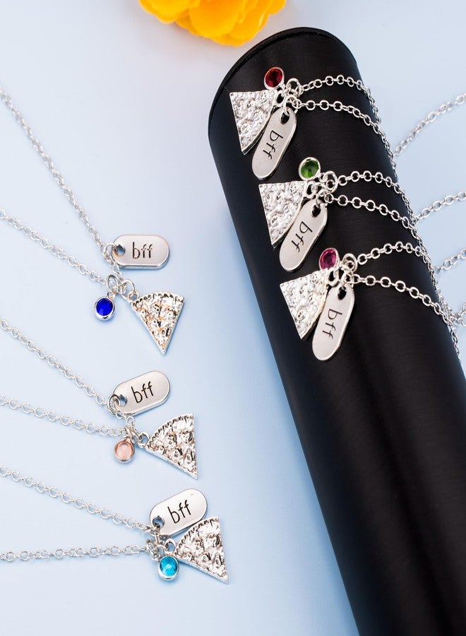Gredstar BFF Pizza Necklace Set - 6 Matching Friendship Necklaces for Sisters - Image 3